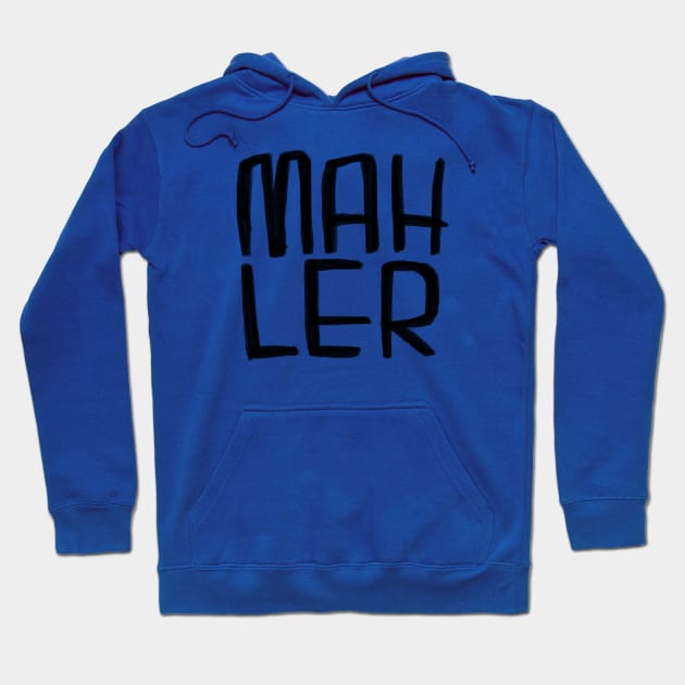 Composer Mahler Hoodie by badlydrawnbabe